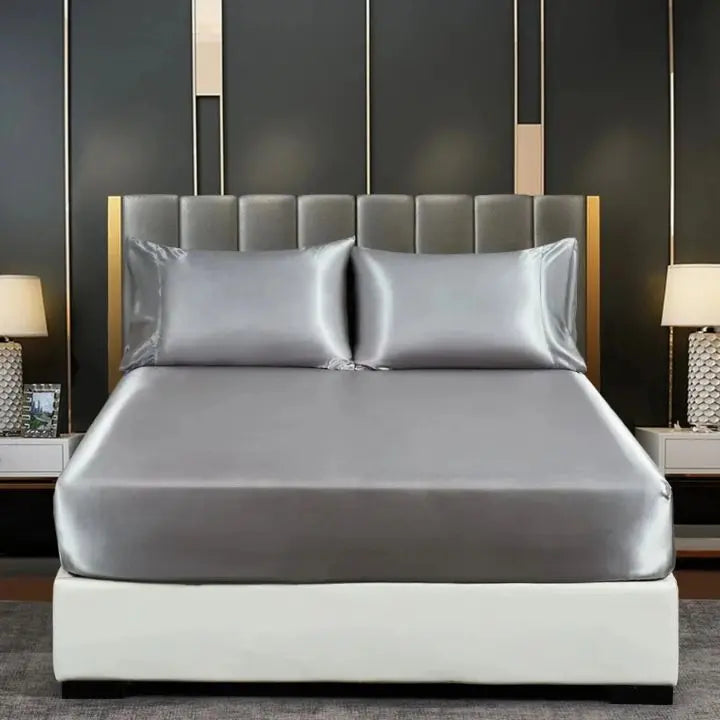 Ice Silk Bed Sheet – Cool &amp; breathable bedding set