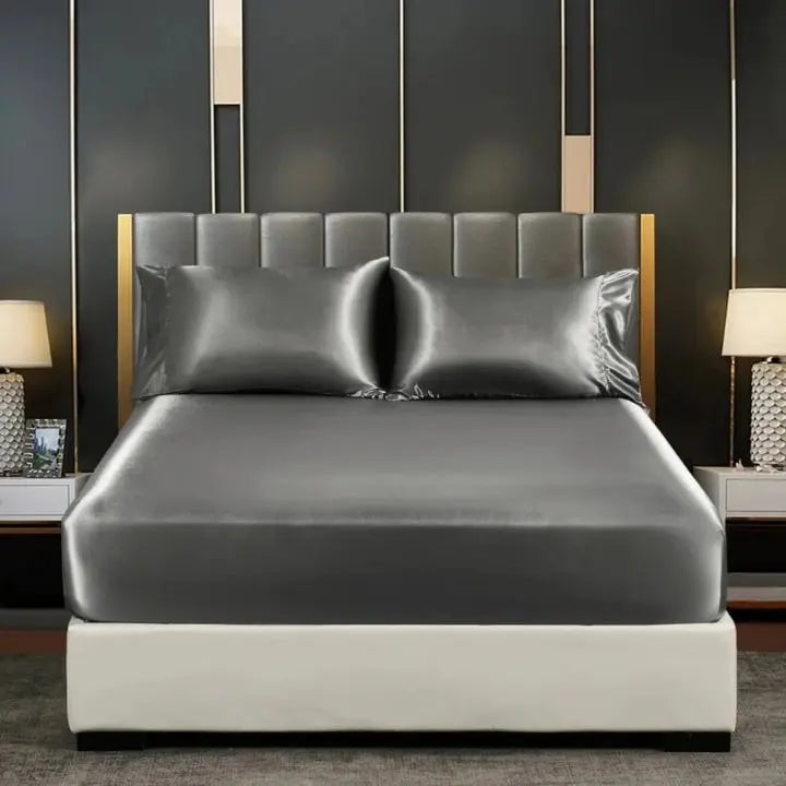 Ice Silk Bed Sheet – Cool &amp; breathable bedding set