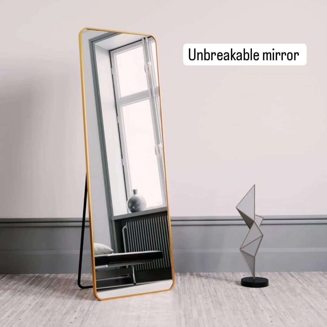 Unbreakable Full Body Mirror with Metallic Frame