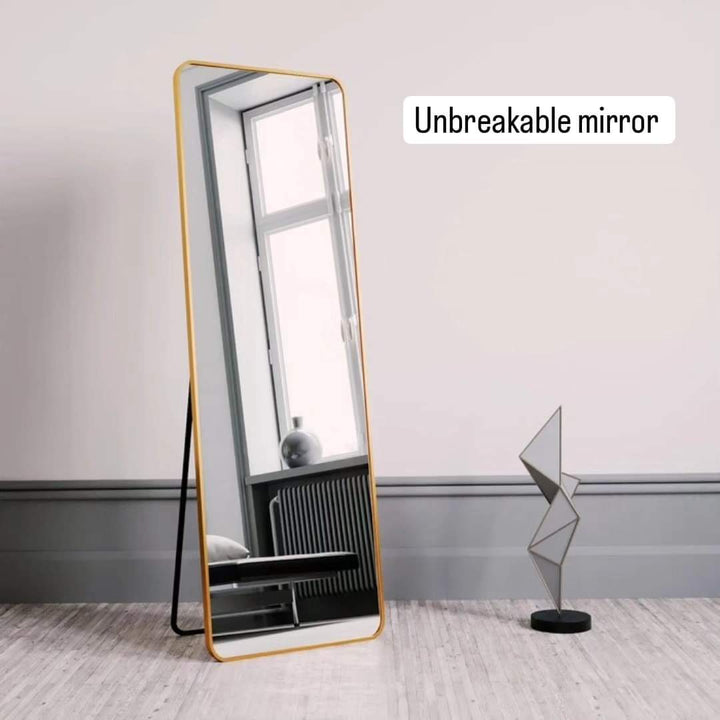 Unbreakable Full Body Mirror with Metallic Frame
