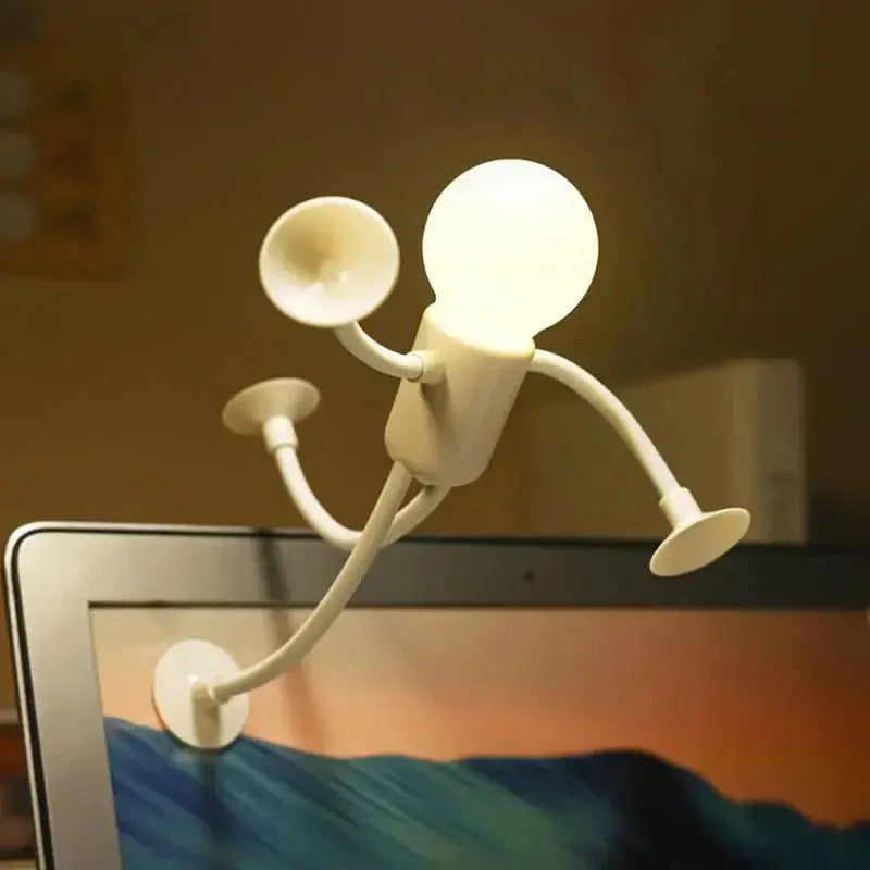 LED Night Light with Suction Feet – Flexible &amp; Playful for Bedroom or Living Room