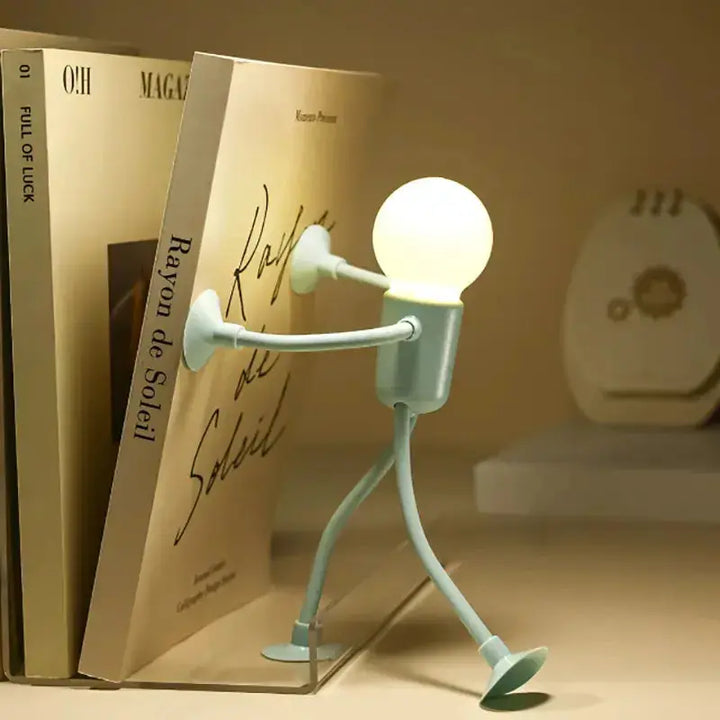 LED Night Light with Suction Feet – Flexible &amp; Playful for Bedroom or Living Room