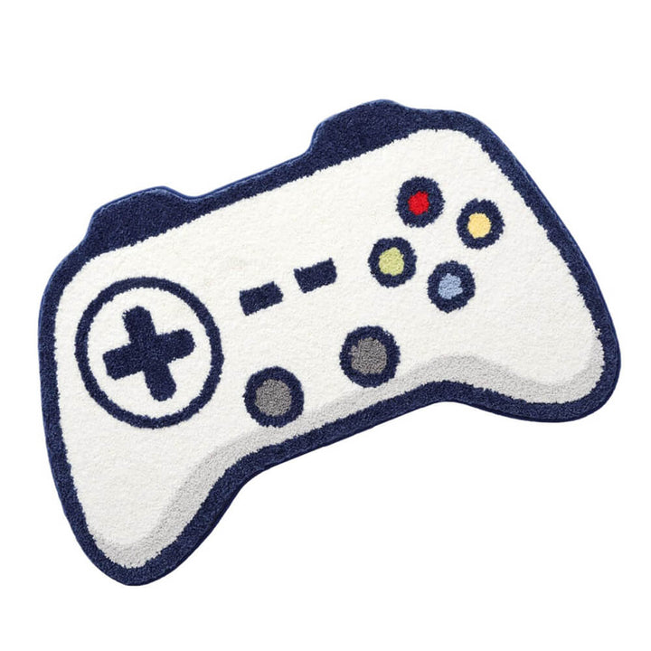 Game controller-shaped faux cashmere printed rug