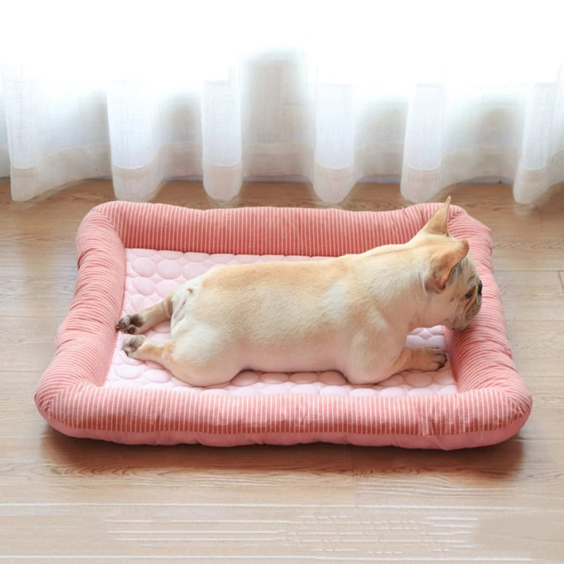 FurChill Frenchie Breathable Dog Bed – Cooling Mat with Non-Slip Base for Hot Days |