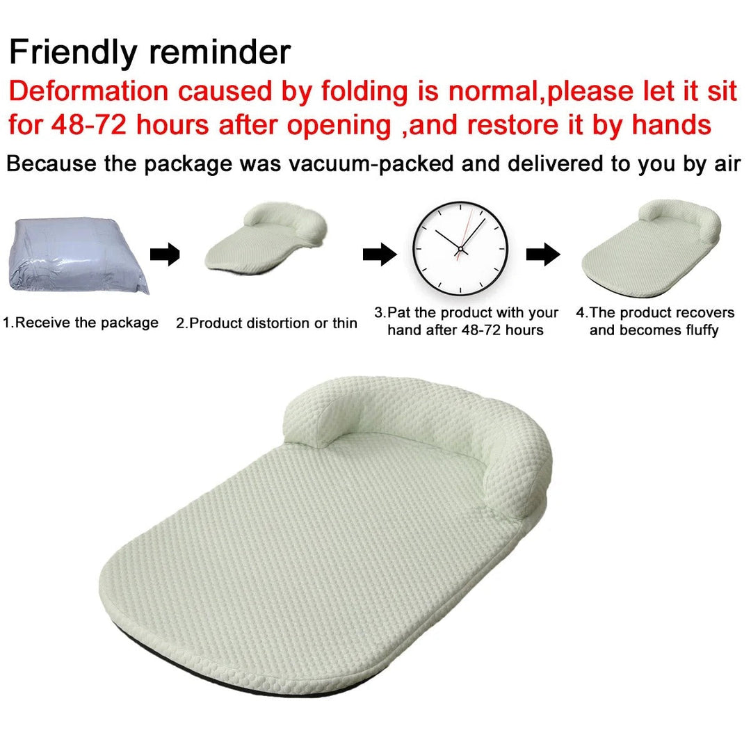 FurCool French Bulldog Cooling Mat – Breathable Washable Summer Silk Bed |
