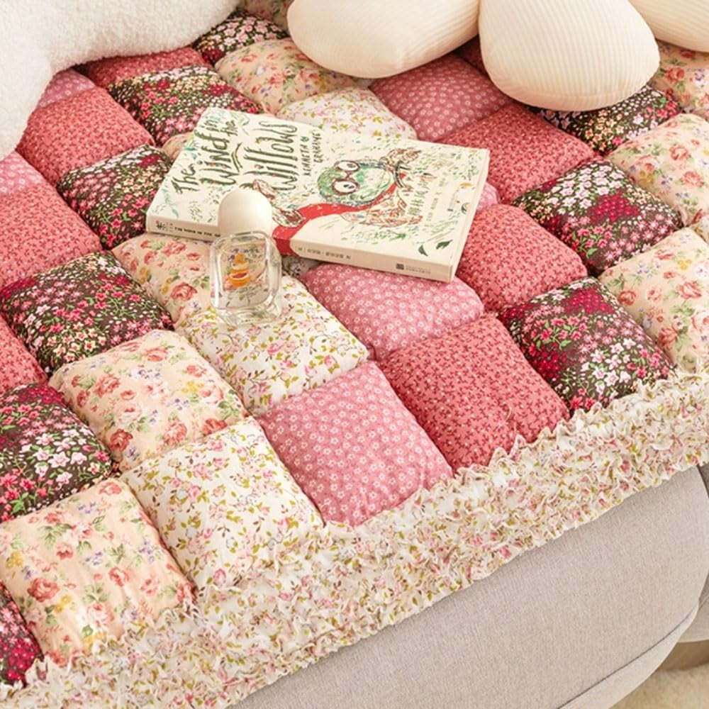 colourful Retro Pastoral Style Sofa Cover