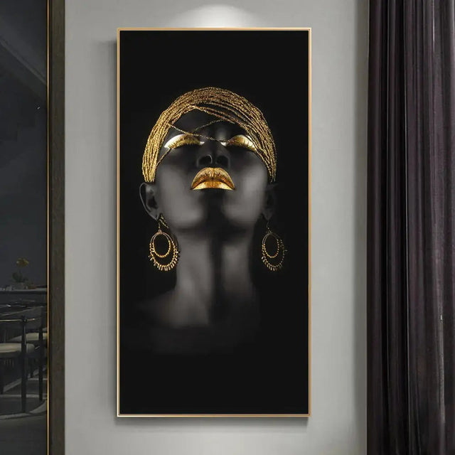 Golden Lady canvas art