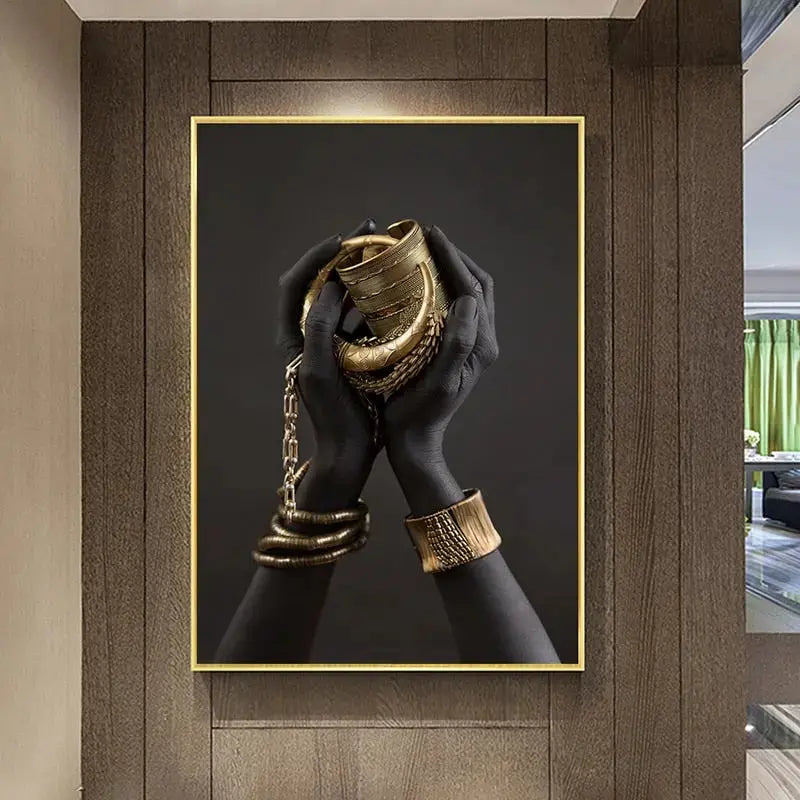 Golden Lady canvas art