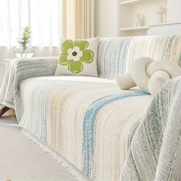 Serene Stripes Sofa Cover