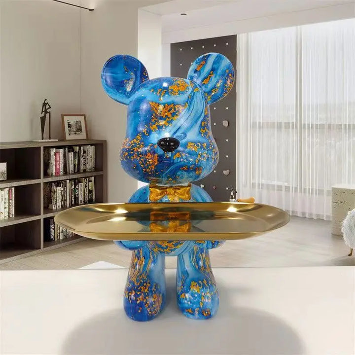 Graffiti Bear Figure Key Storage