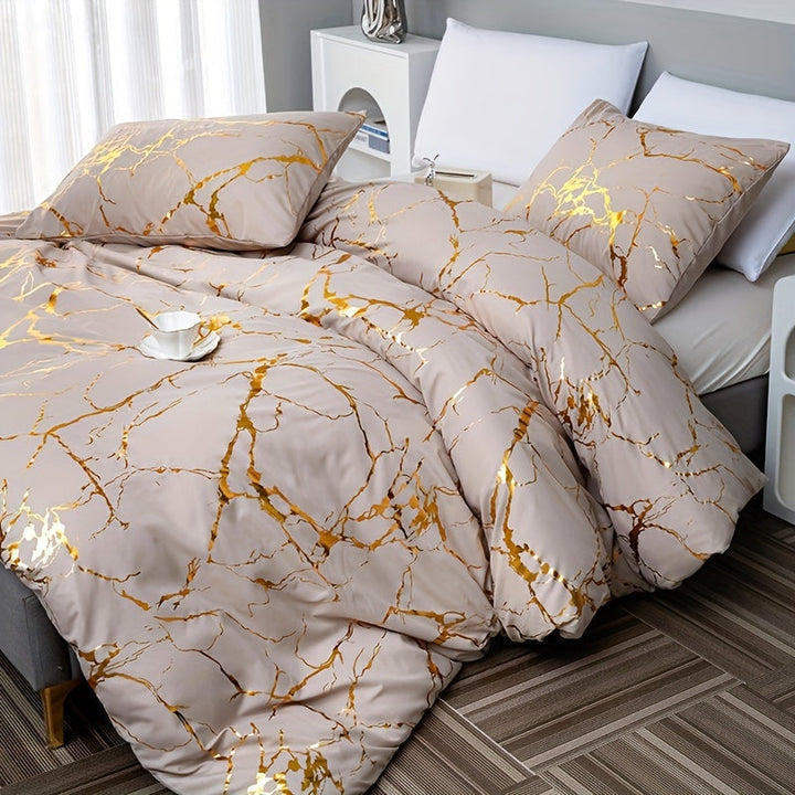 Luxury Silk Soft Duvet Cover Set – Elegant &amp; Comfortable