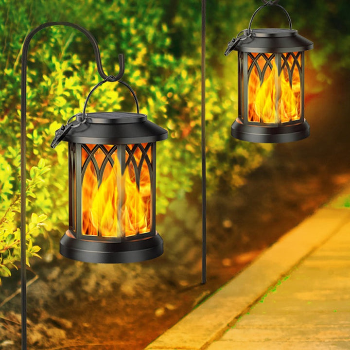 FlameGlow™ - Hanging Solar Flame Lantern (2-Pack)