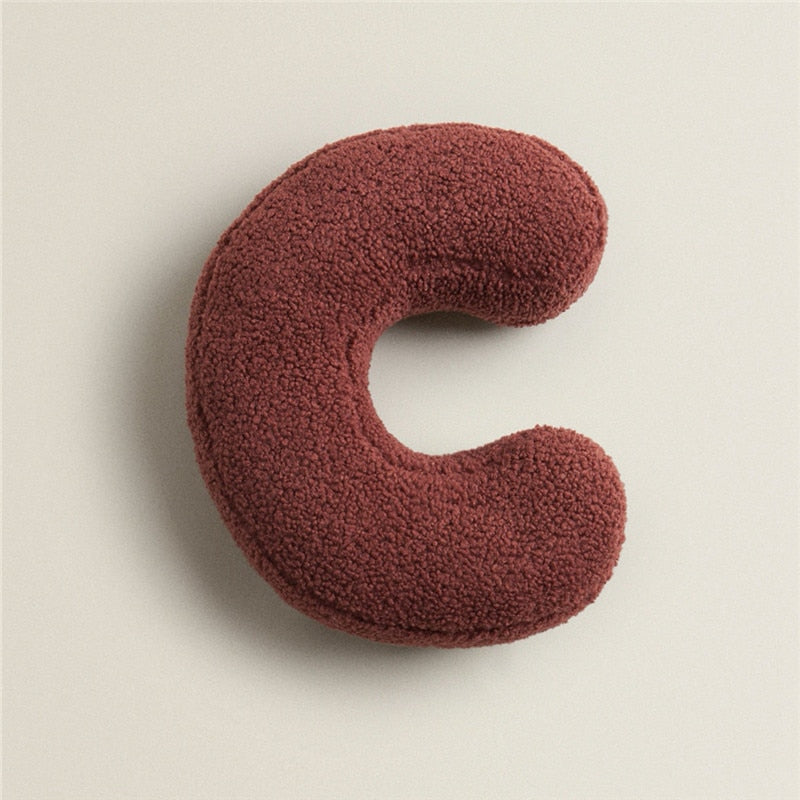 Alphabet Letter Fleece Pillow