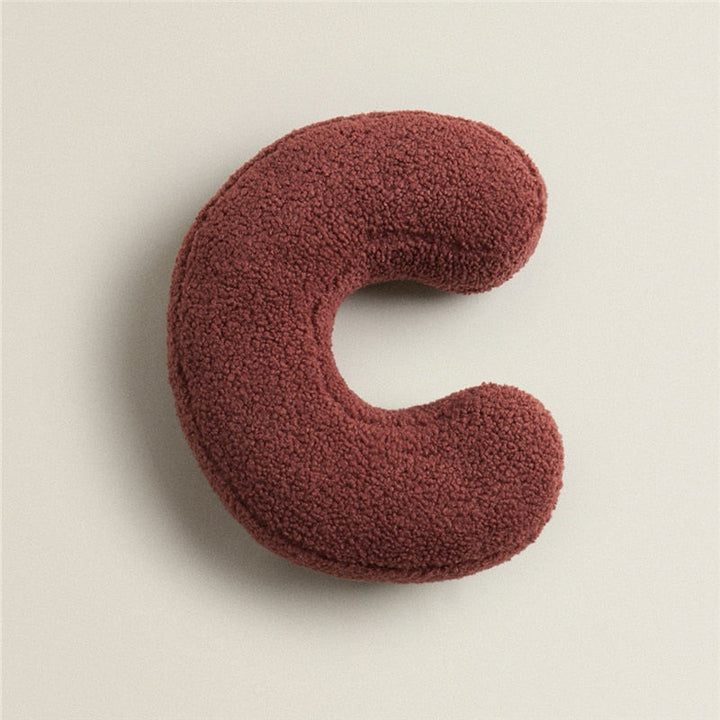 Alphabet Letter Fleece Pillow