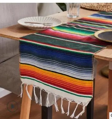 Boho Vibrant Mexican Serape Blanket