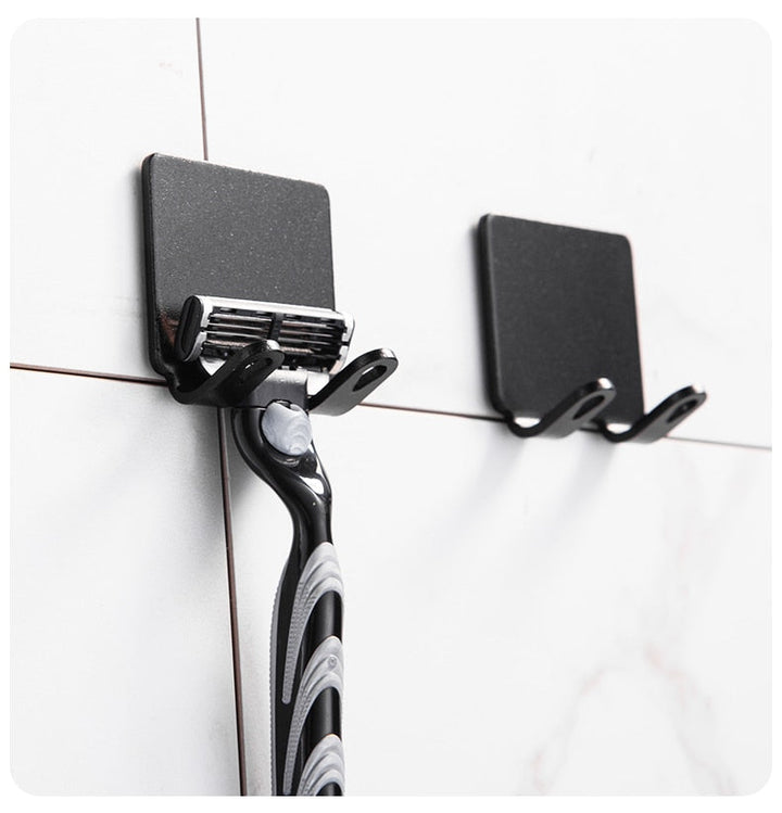 Punch-free Razor Holder Storage Hook (1/2/3 Pieces) - Wall Mounted Men&