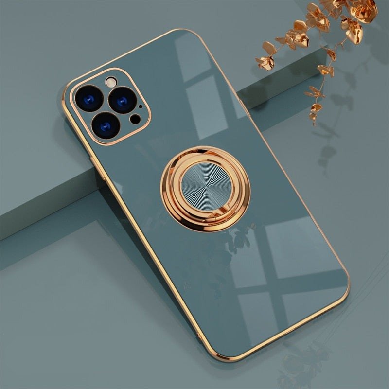 iPhone Case with Metal Stand Ring