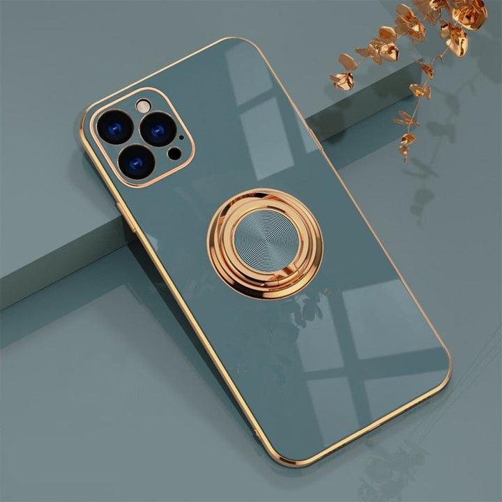 iPhone Case with Metal Stand Ring