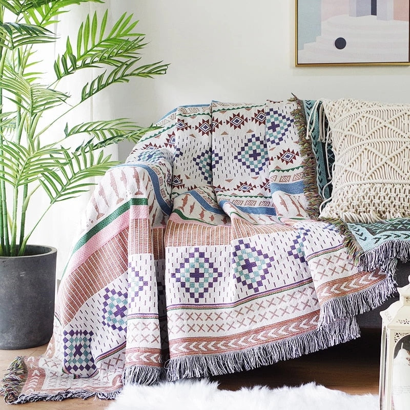 Vintage Pumpkin Sofa Cover anket |