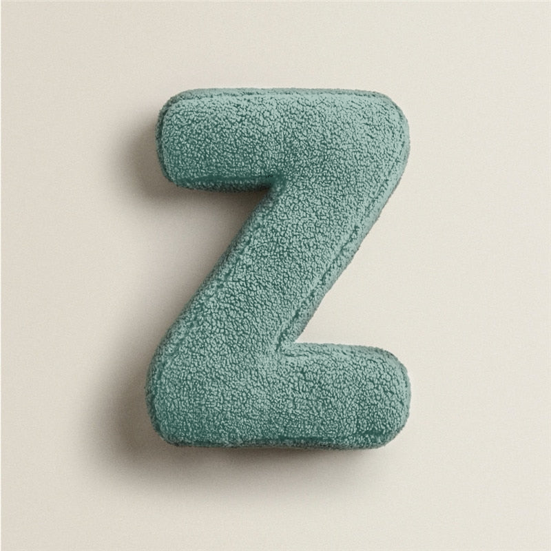 Alphabet Letter Fleece Pillow