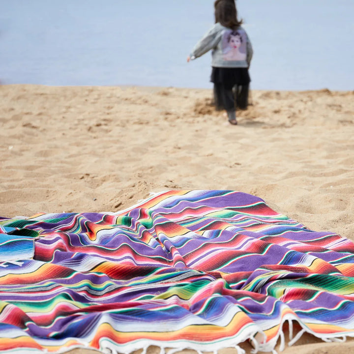 Boho Vibrant Mexican Serape Blanket