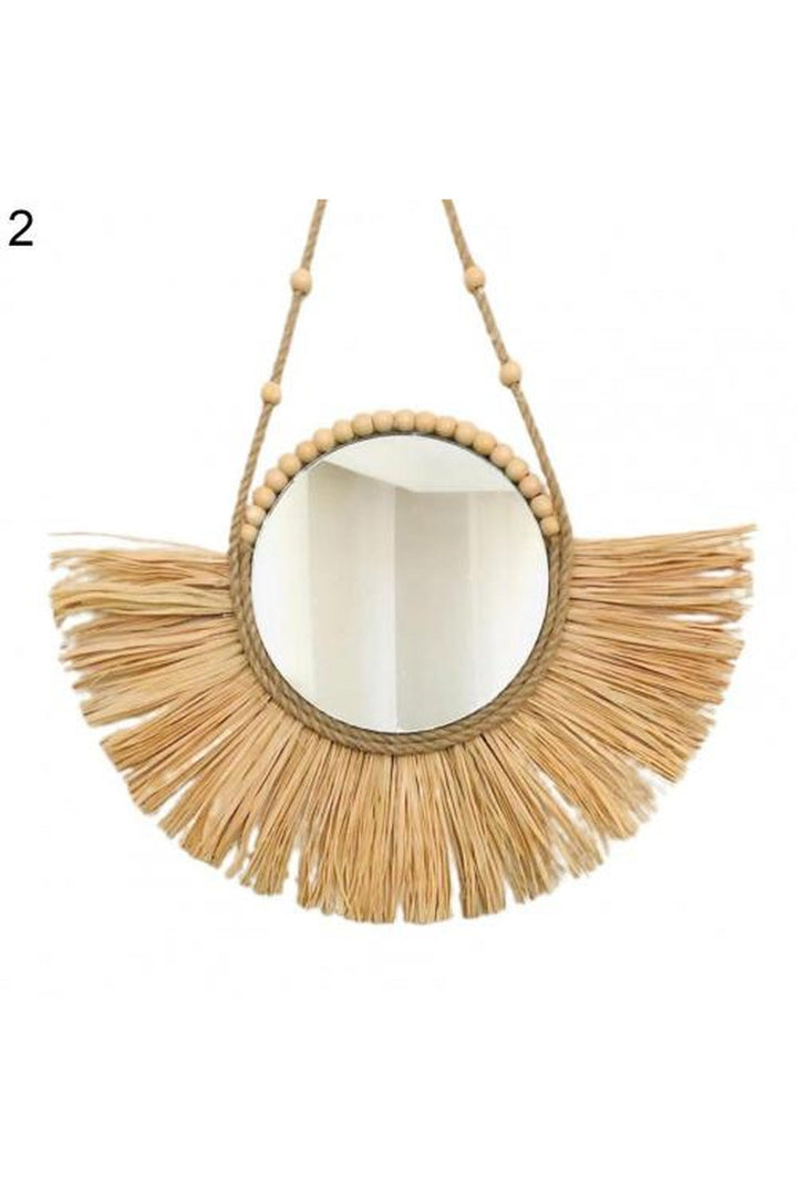 Straw Hat Style Mirror |