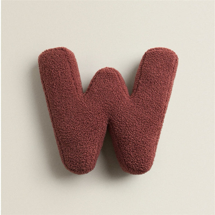 Alphabet Letter Fleece Pillow