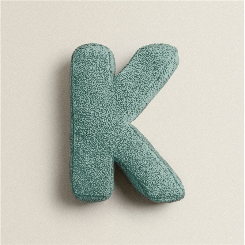 Alphabet Letter Fleece Pillow