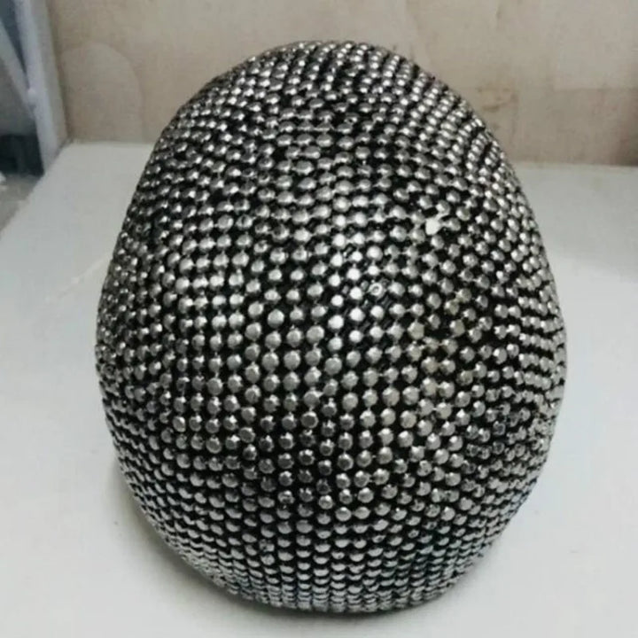 BUF Large Silver/Gold Skull Statue Resin Craft Decorative Ornaments Halloween Decoration Sculpture Home Decor Figures