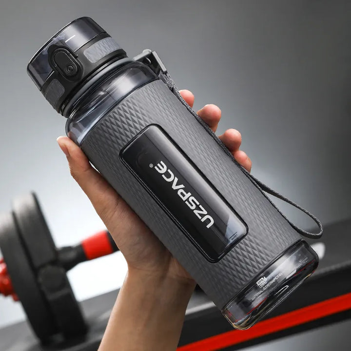 UZSPACE Sport Water Bottles, BPA-free, portable, impact-resistant, leak-proof, large capacity, fitness water kettle, Tritan plastic drinking bottle