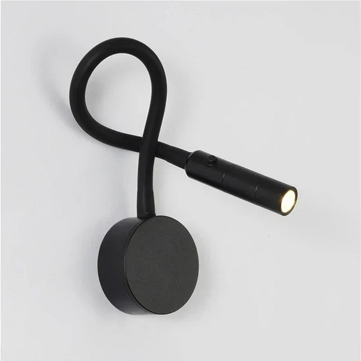 Modern Flexible LED Reading Wall Lamp with Switch for Bedroom and Study - 1W/3W