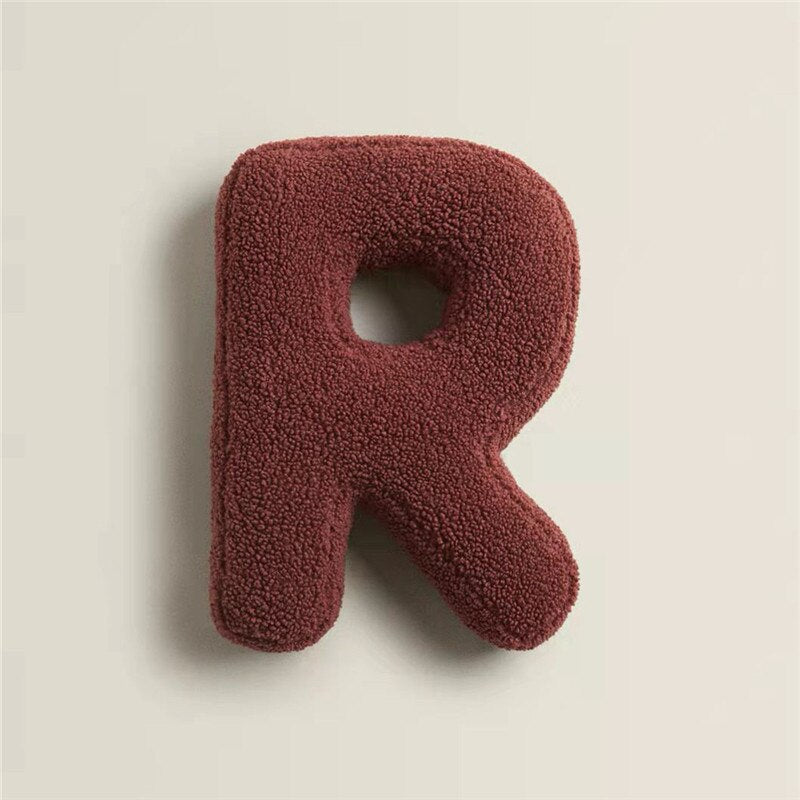 Alphabet Letter Fleece Pillow