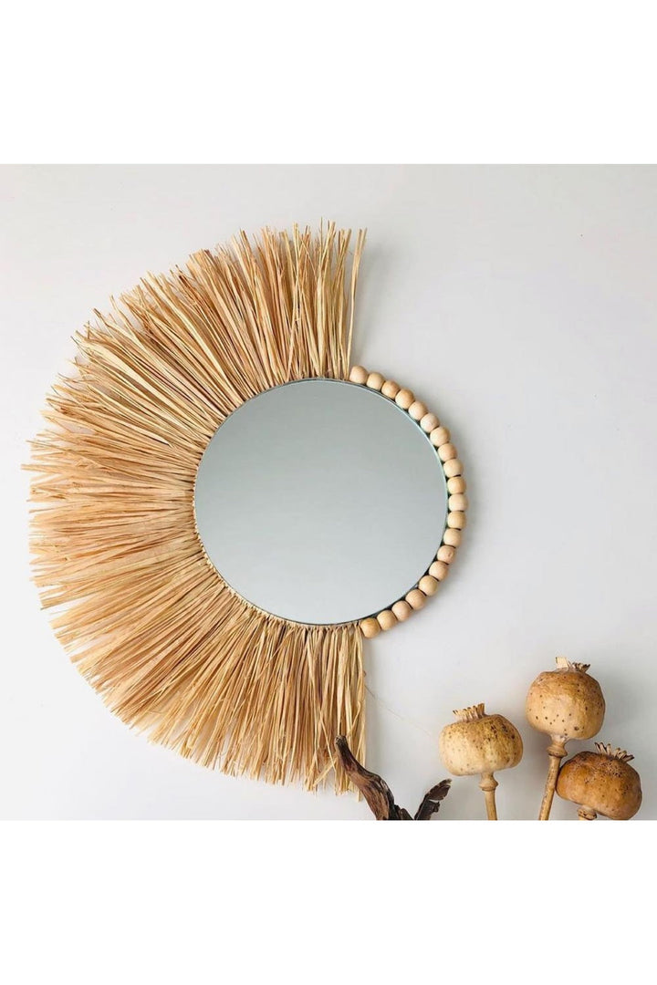 Straw Hat Style Mirror |