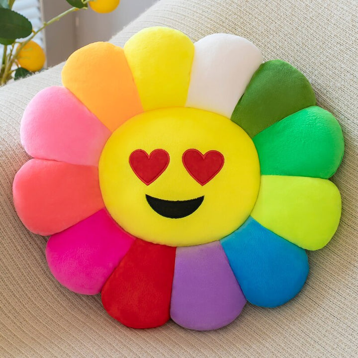 colourful Sunflower Plush Comfort Seat Cushion