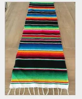 Boho Vibrant Mexican Serape Blanket