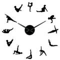 Pilates Poses DIY Wall Clock