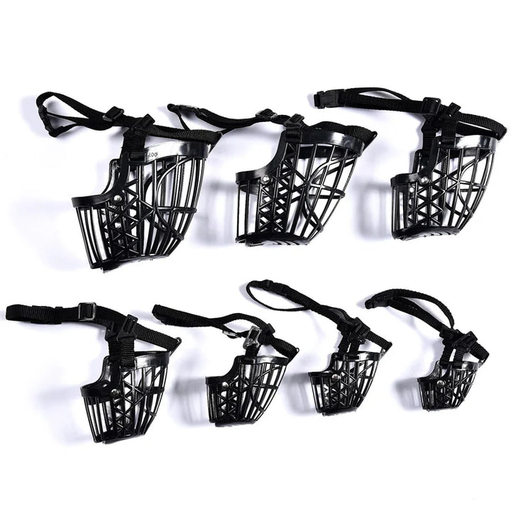 Breathable dog muzzle with comfortable fit