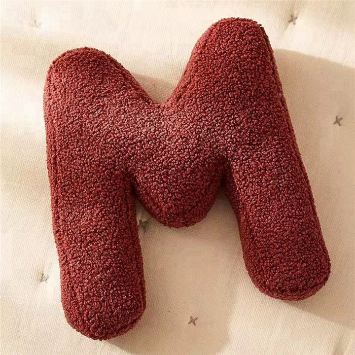 Alphabet Letter Fleece Pillow