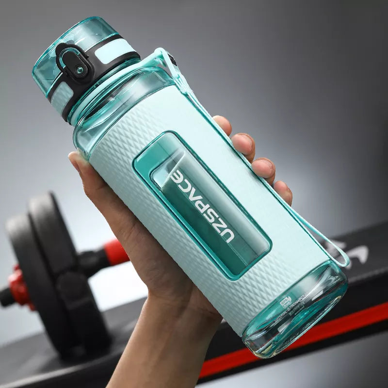 UZSPACE Sport Water Bottles, BPA-free, portable, impact-resistant, leak-proof, large capacity, fitness water kettle, Tritan plastic drinking bottle