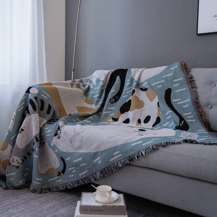 Vintage Pumpkin Sofa Cover anket |