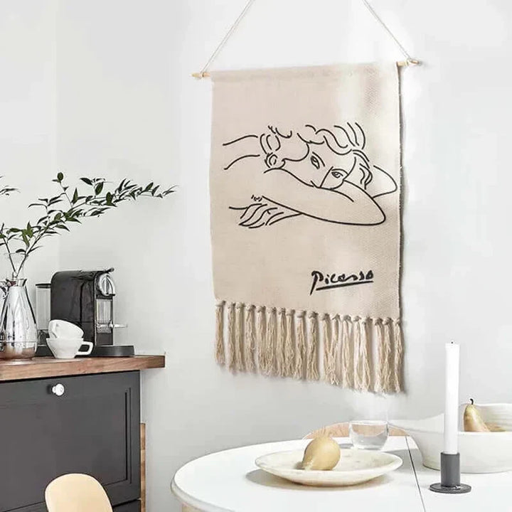 Macrame Hanging Cotton Rug