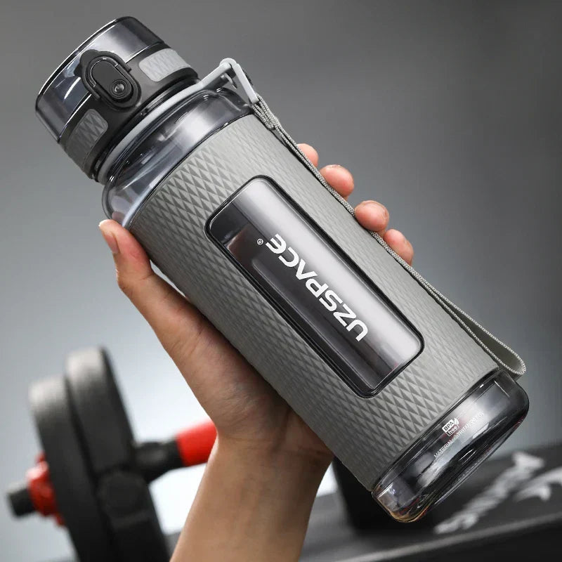 UZSPACE Sport Water Bottles, BPA-free, portable, impact-resistant, leak-proof, large capacity, fitness water kettle, Tritan plastic drinking bottle