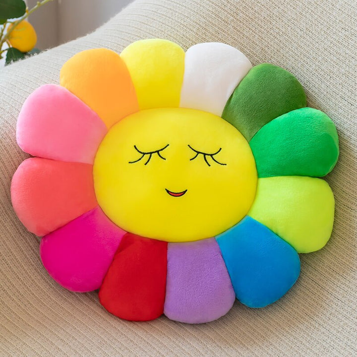 colourful Sunflower Plush Comfort Seat Cushion