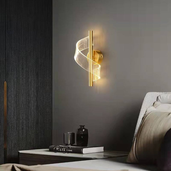 Luxury Glass Wall Lamp with Candle Holder