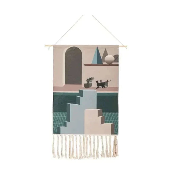 Macrame Hanging Cotton Rug