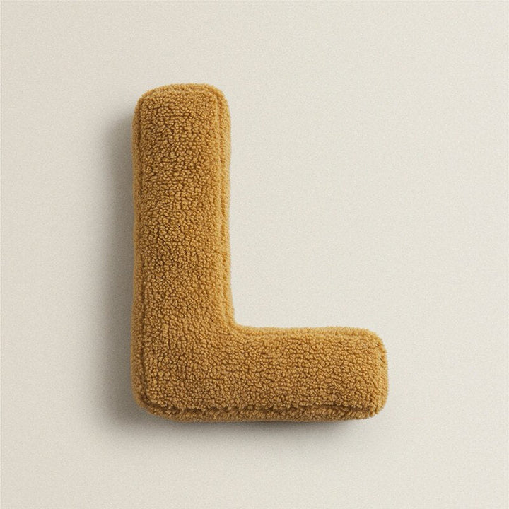 Alphabet Letter Fleece Pillow