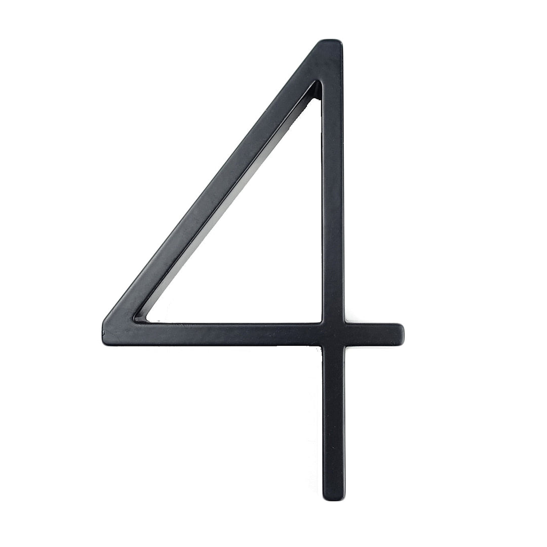 Large modern metal house number address accessory