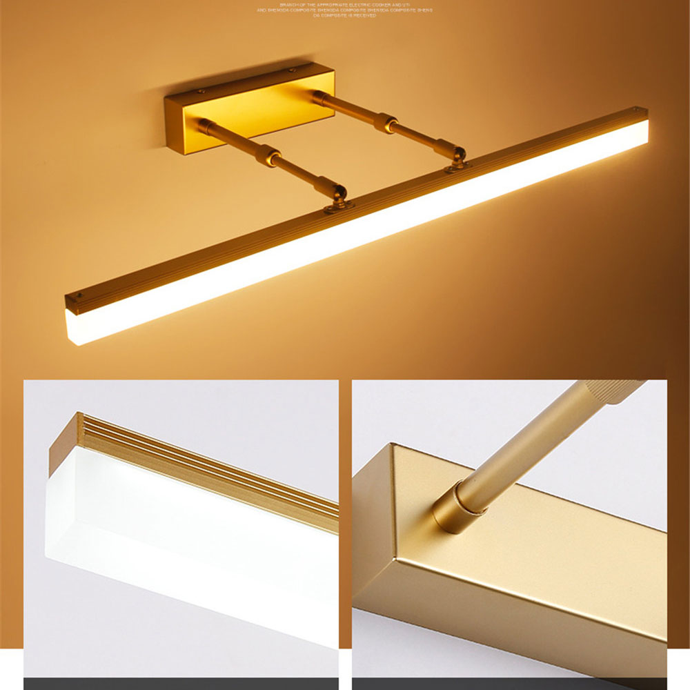 AquaGlow Waterproof LED Mirror Lamp