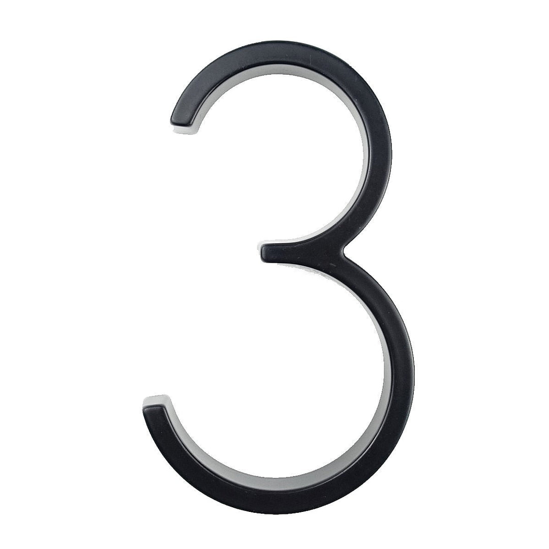 Large modern metal house number address accessory