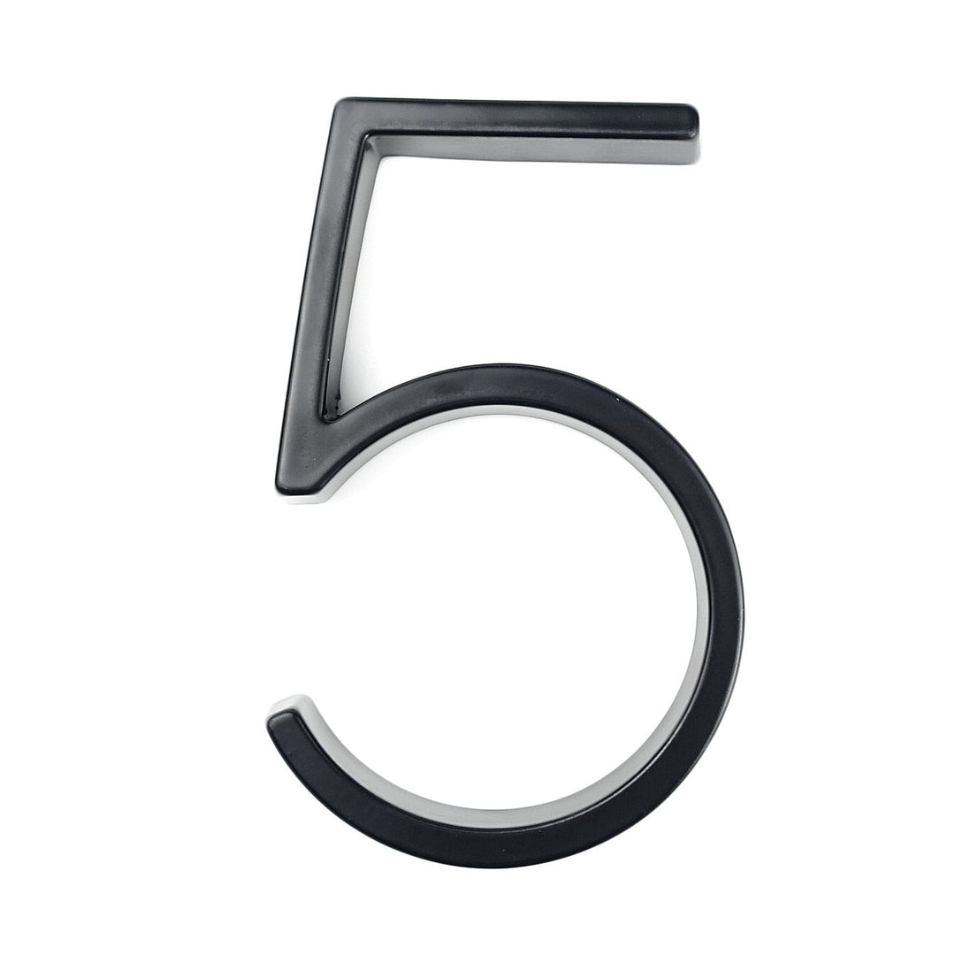 Large modern metal house number address accessory